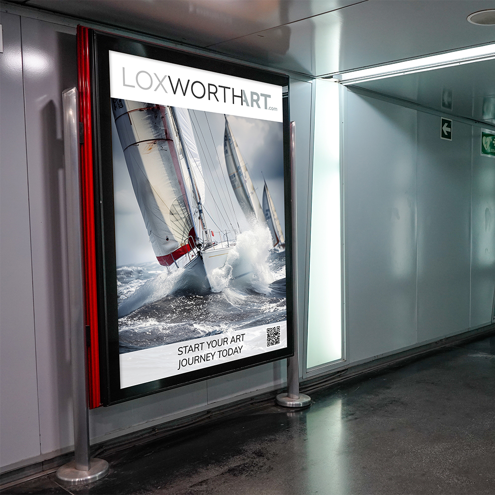 Loxwood art subway advert